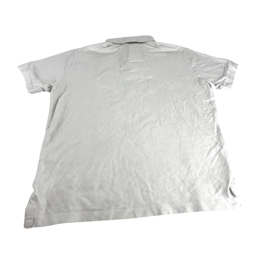 Vintage Abercrombie Fitch Mens XL White Polo Shirt Embroidered Native Chief - Picture 2 of 13